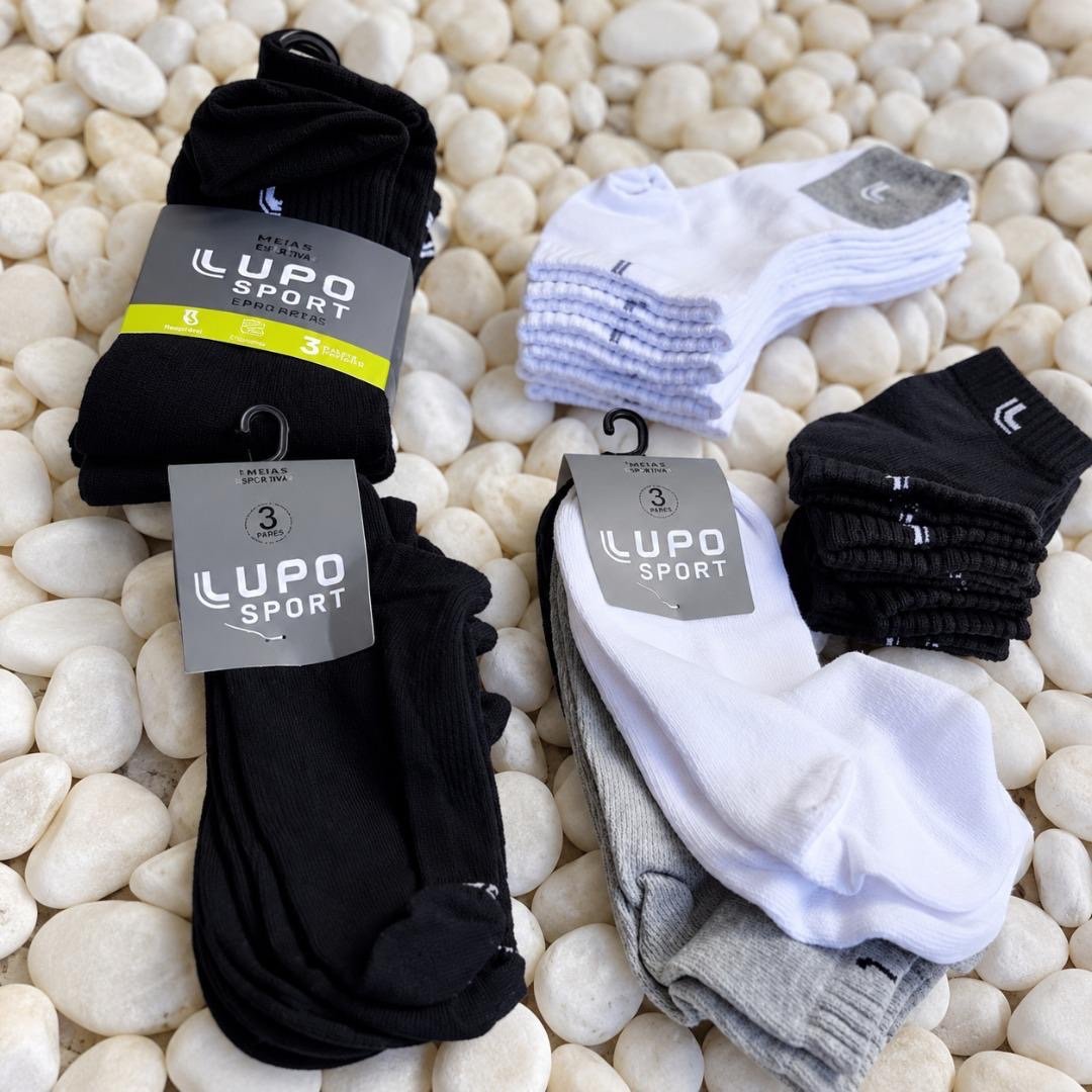 Kit 10 Pares De Meias Lupo Soquete