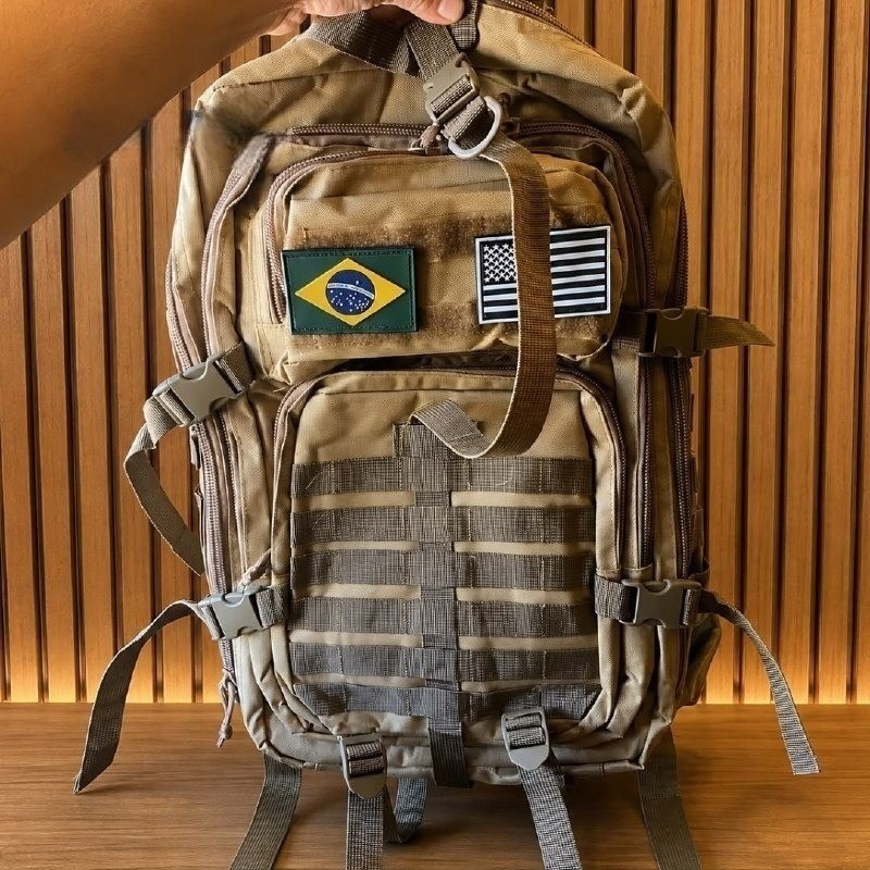 Mochila Tática Impermeável Militar Reforçada Grande 50 Litros Masculina