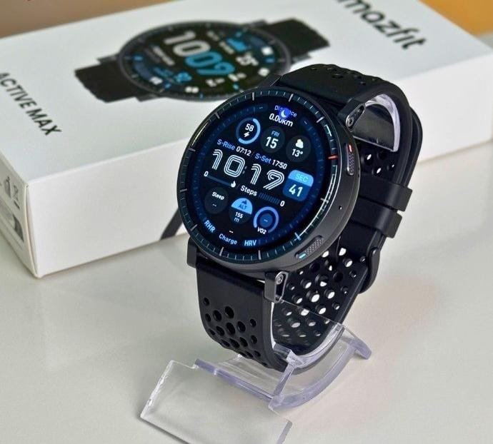 Amazfit Active Max 1.5" AMOLED Display, GPS, 4GB de armazenamento, 170 Sport, 5 caixadores eletrônicos,Bateria de 25 dias