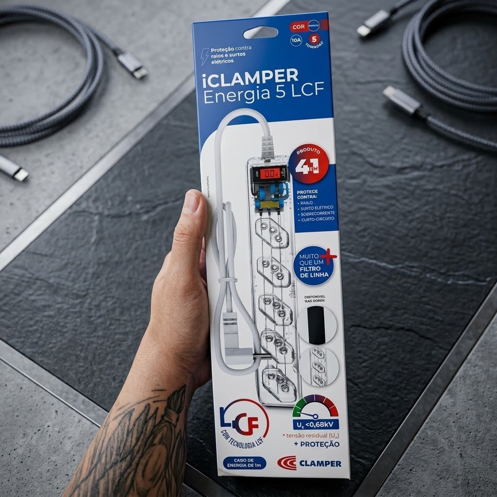 Clamper Iclamper Energia 5 Filtro De Linha