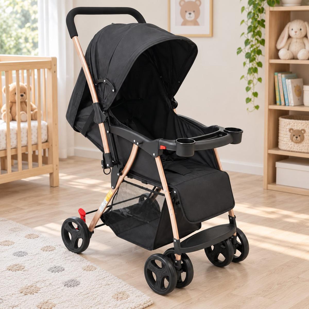 Carrinho de Bebê Com Alça Reversível YouTurn Maxi Baby - Gold