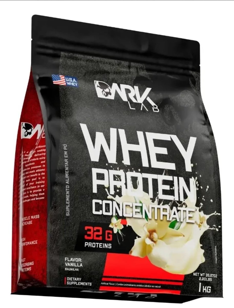 Whey Protein Concentrado 1kg Dark Lab Sabor Baunilha