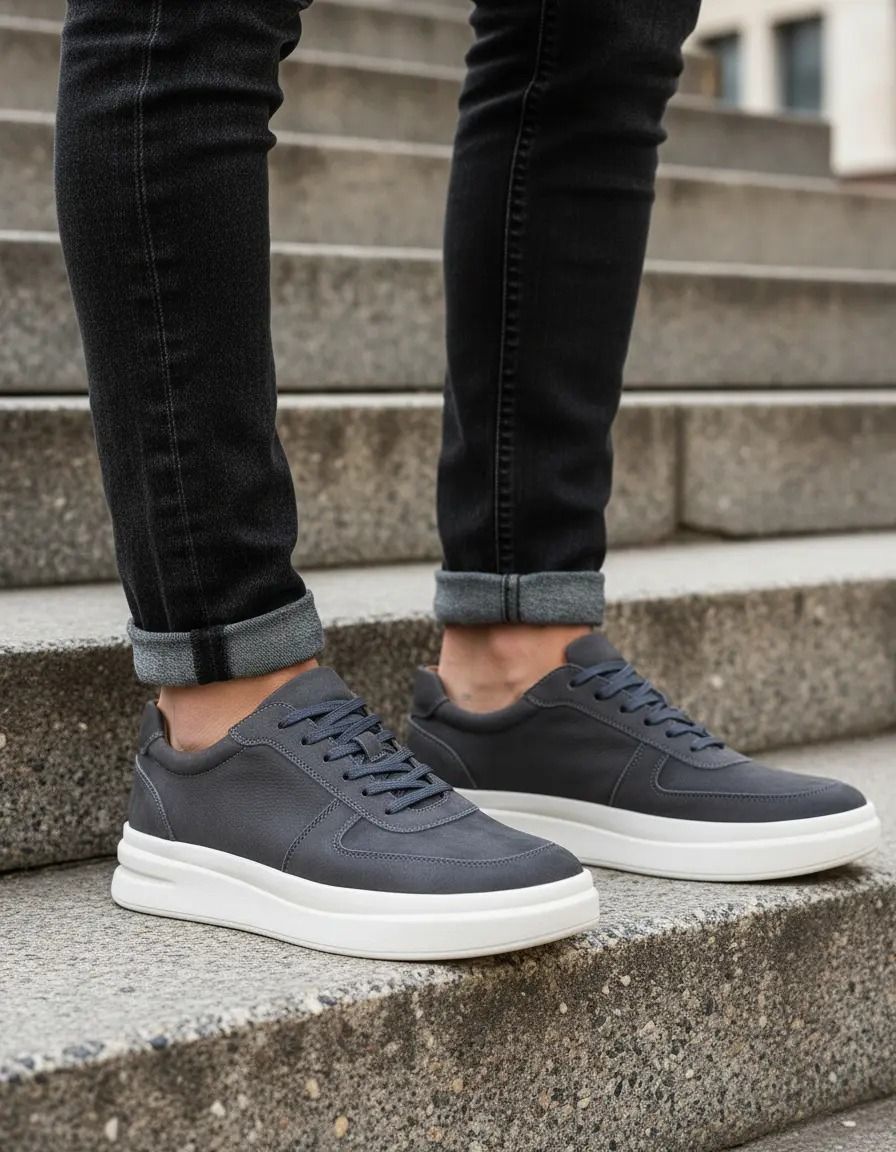 Sneaker Tênis Masculino Em Couro Nobre Bovino Bigioni (37 a 44)
