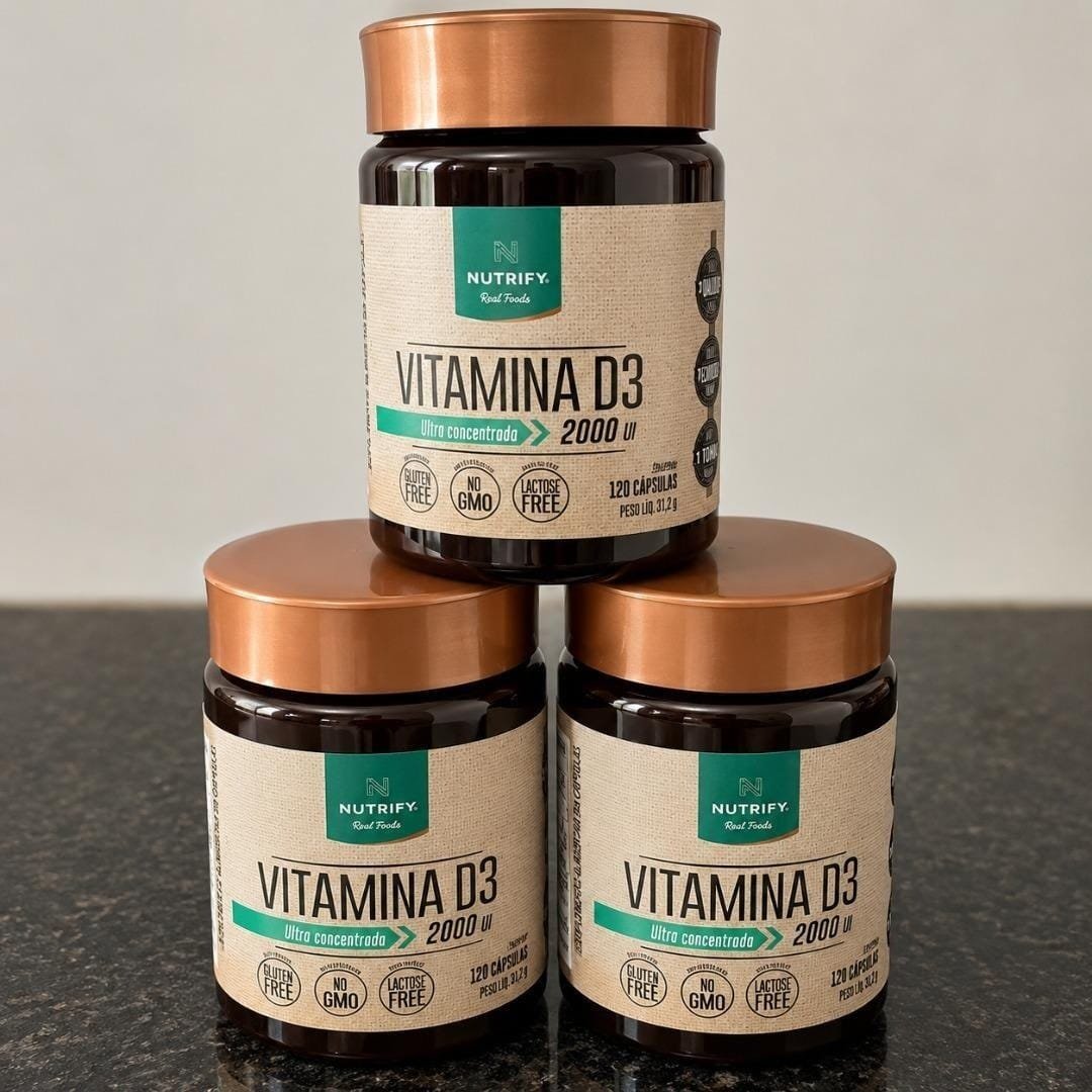 Vitamina D3 Nutrify em cápsula Sem sabor de 120 un
