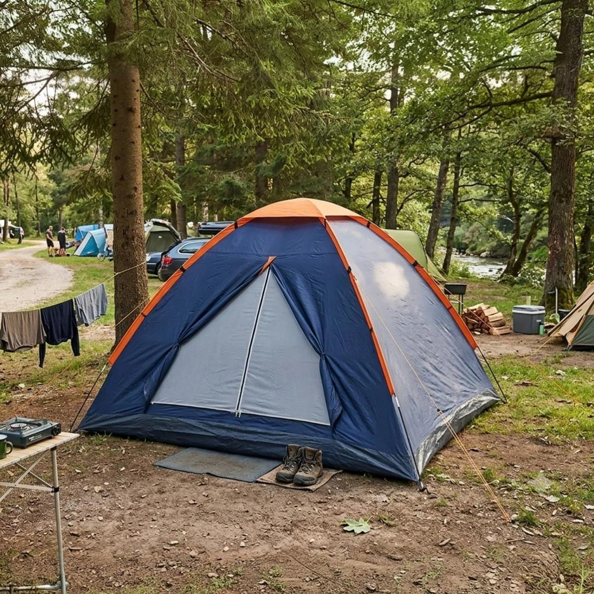 Nautika barraca de camping panda iglu para 2 pessoas com coluna d'água de 600mm cor azul