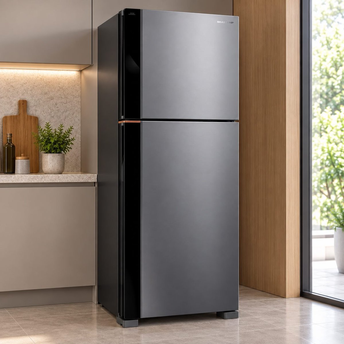 Geladeira Inteligente Frost Free Duplex 476 Litros Inox Brastemp - BRM60AK - Bivolt