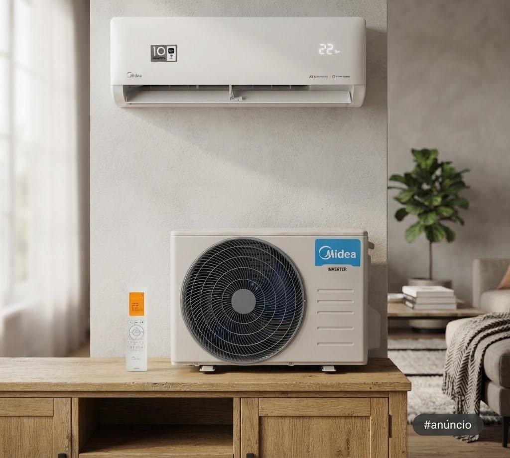 Ar Condicionado 12000 Btus Split Hi Wall Inverter Midea Frio Ai Ecomaster ​