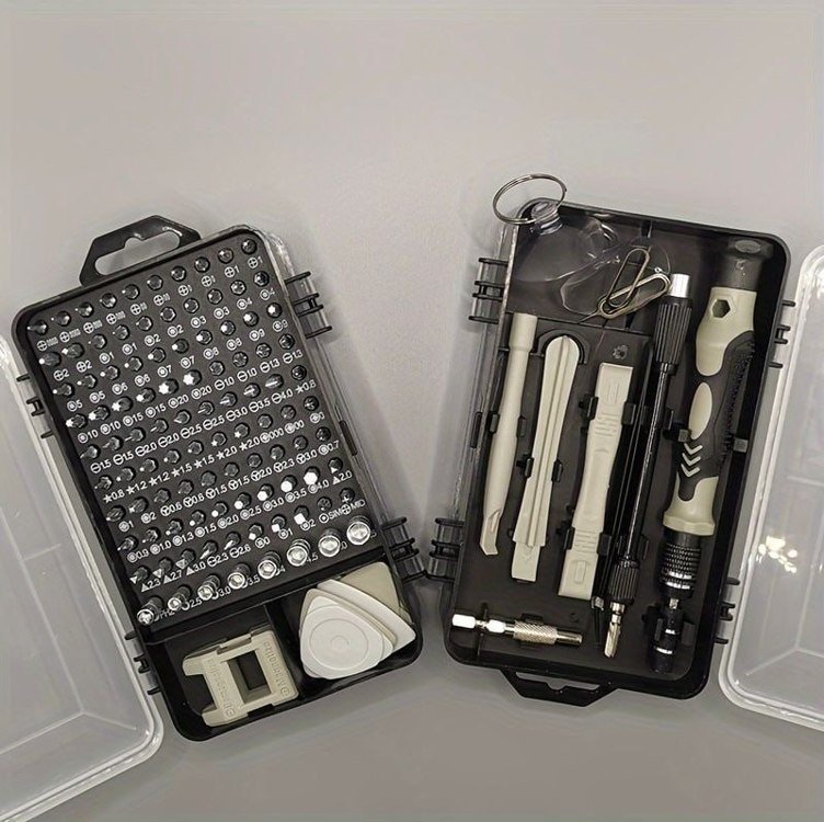 Conjunto de chaves de fenda de precisão 115 em 1 kit