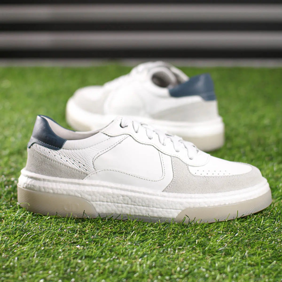 Tênis Democrata Denim Pulse Casual Leve Confortável Couro (38 a 43)