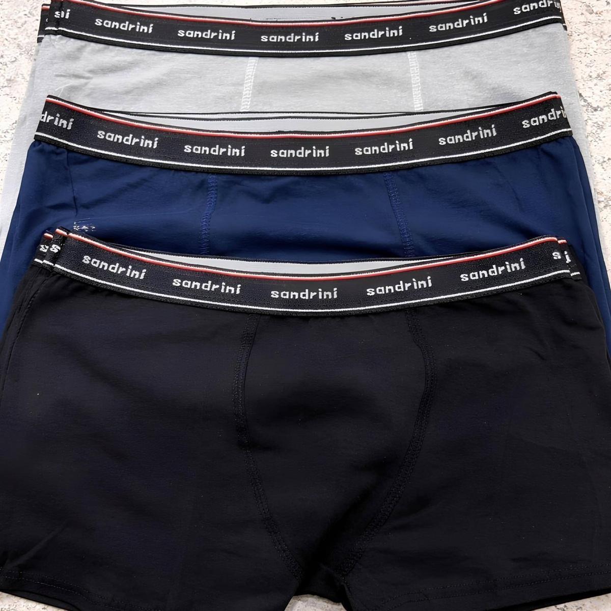 Kit 10 Cuecas Boxer Sandrini Masculinas Algodão Conforto