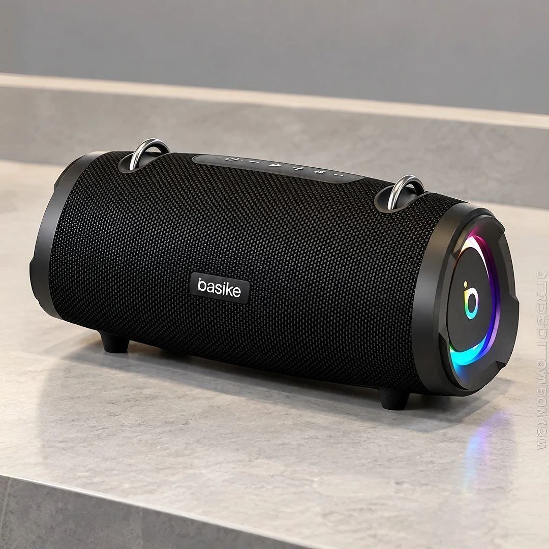 Caixa de Som Portátil Basike Ba-RAD133 160W e Bass Boost