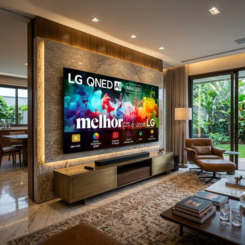 Smart TV 4K 75" LG QNED Mini LED AI QNED70 75QNED70BSA
