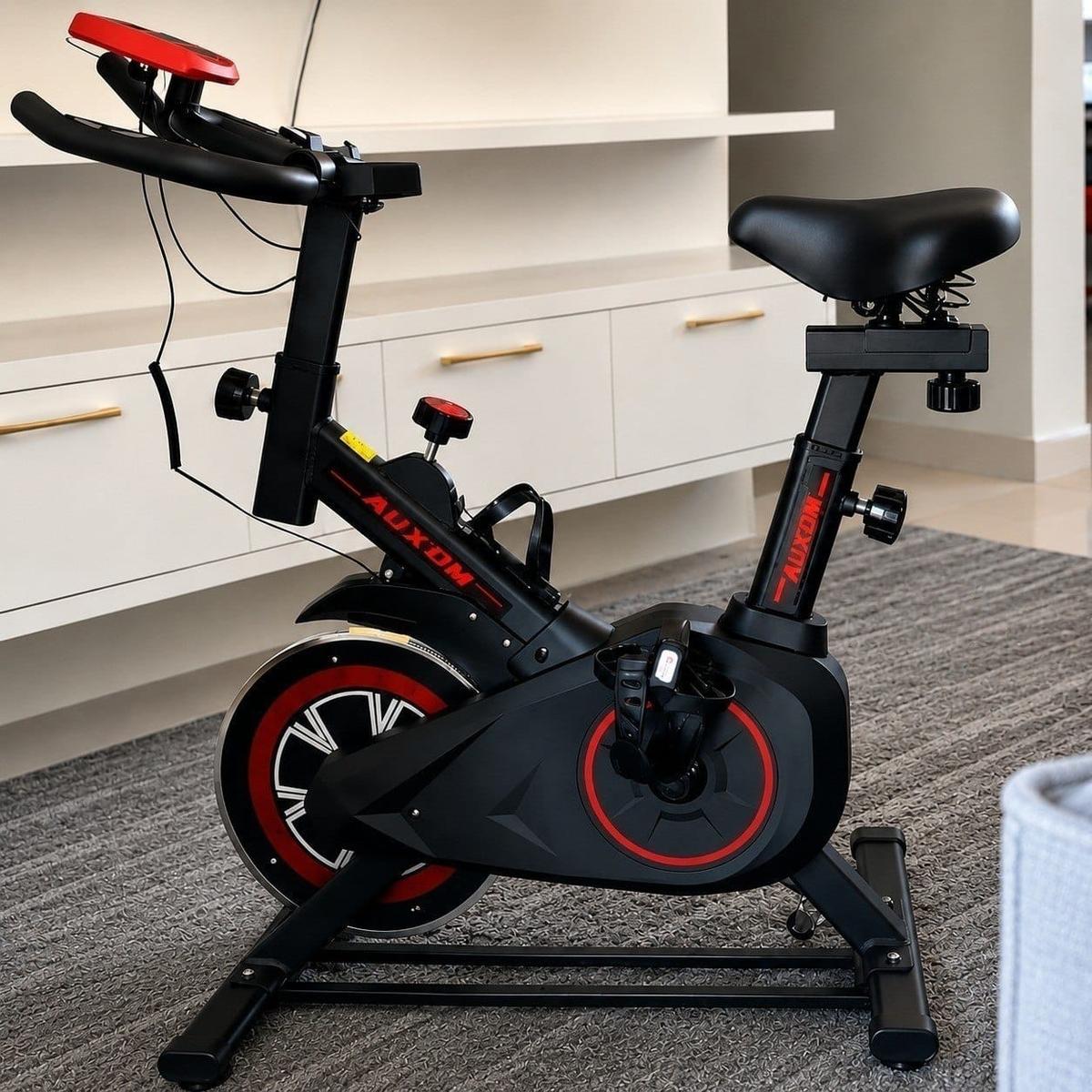 Bicicleta Spinning Ergométrica Para Exercícios Com Monitor Profissional Sport Suporta até 120kg