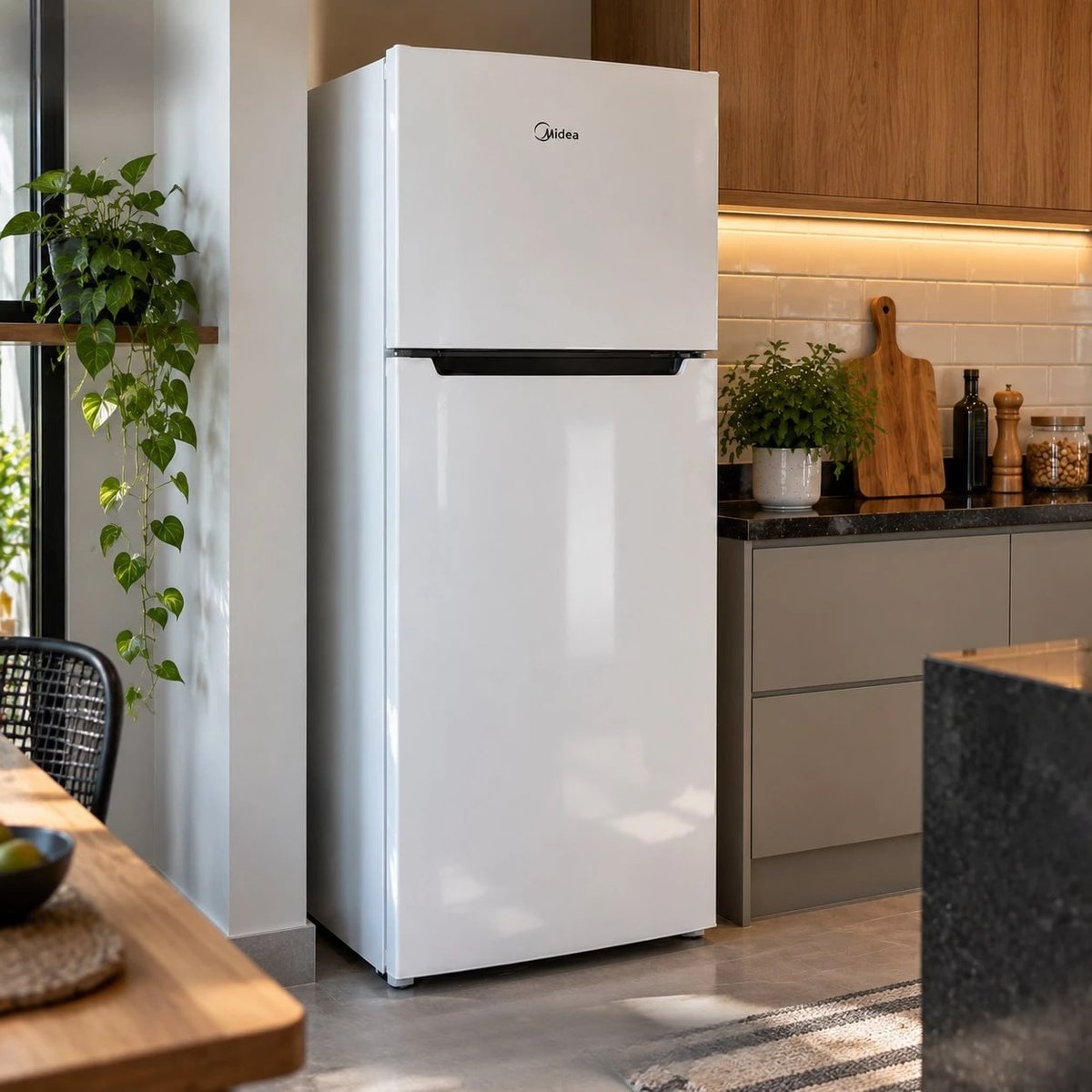 Geladeira Midea Rt554 Duplex Branca 410l Cycle Defrost Branco 220v