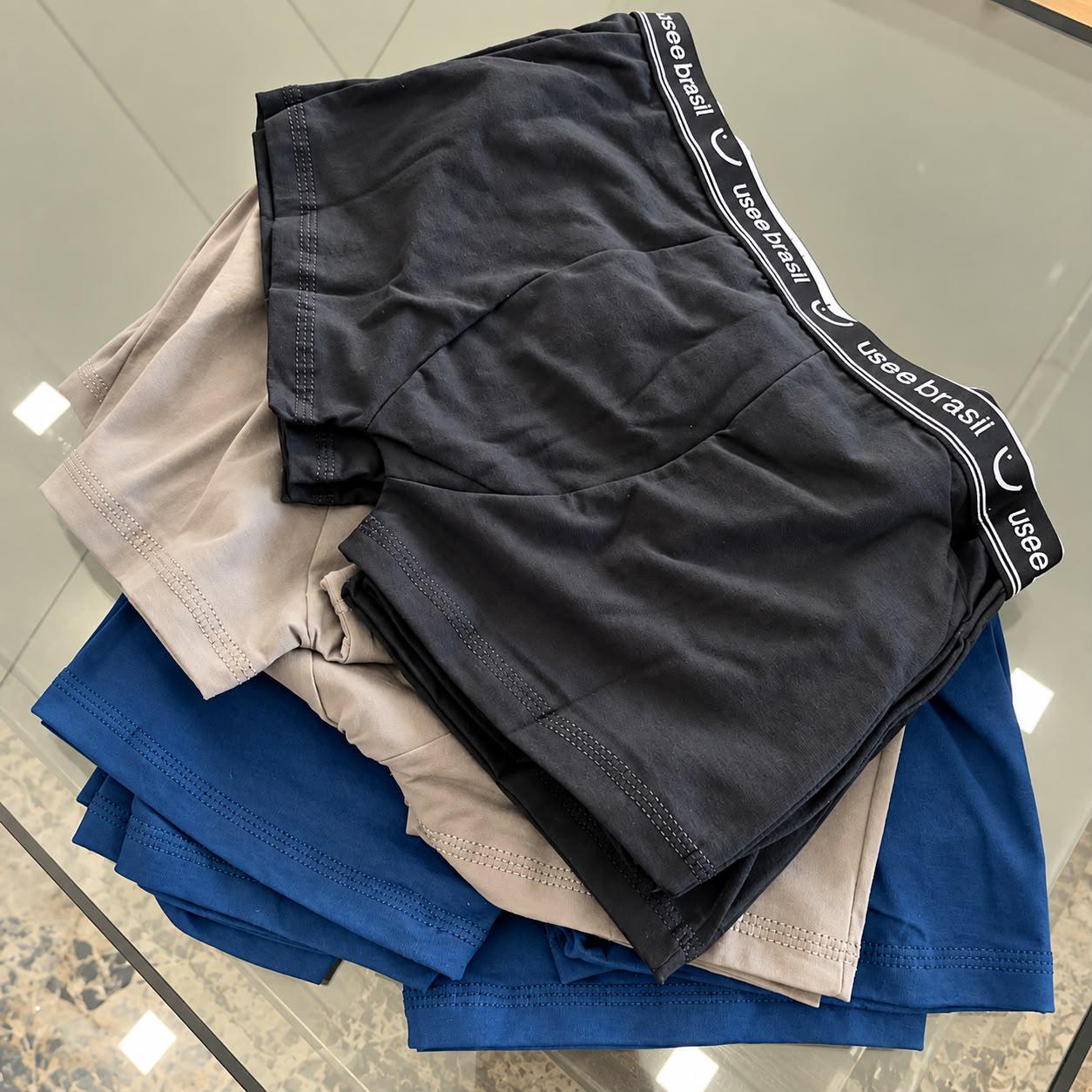 Kit Com 10 Cuecas Boxer Algodão Adulto Usee Brasil