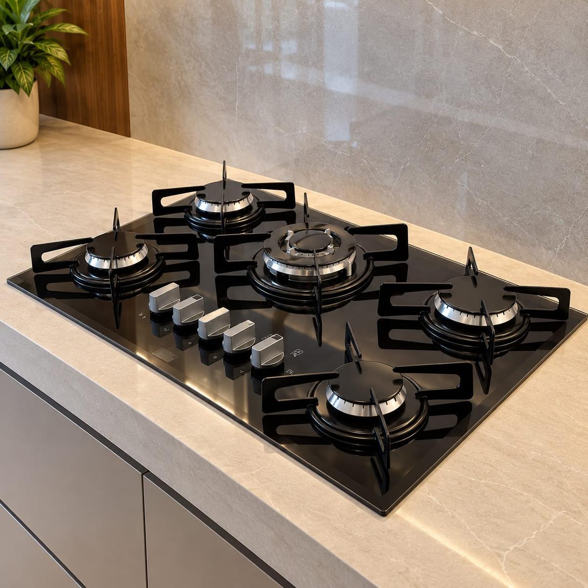 Cooktop Philco Cook Chef 5 TC Snap In Bisotê Cor Preto