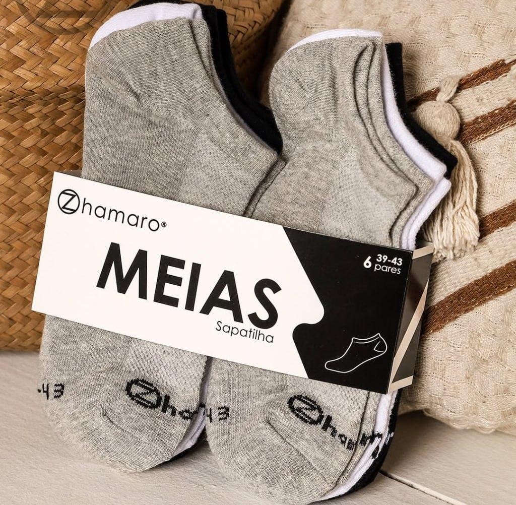 Kit 6 Pares Meia Zhamaro Premium Sapatilha Invisível Soquete