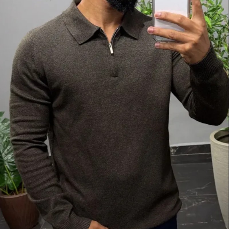 Suéter Masculino Premium Slim Casual Blusa Inverno Old Money (M ao GG)
