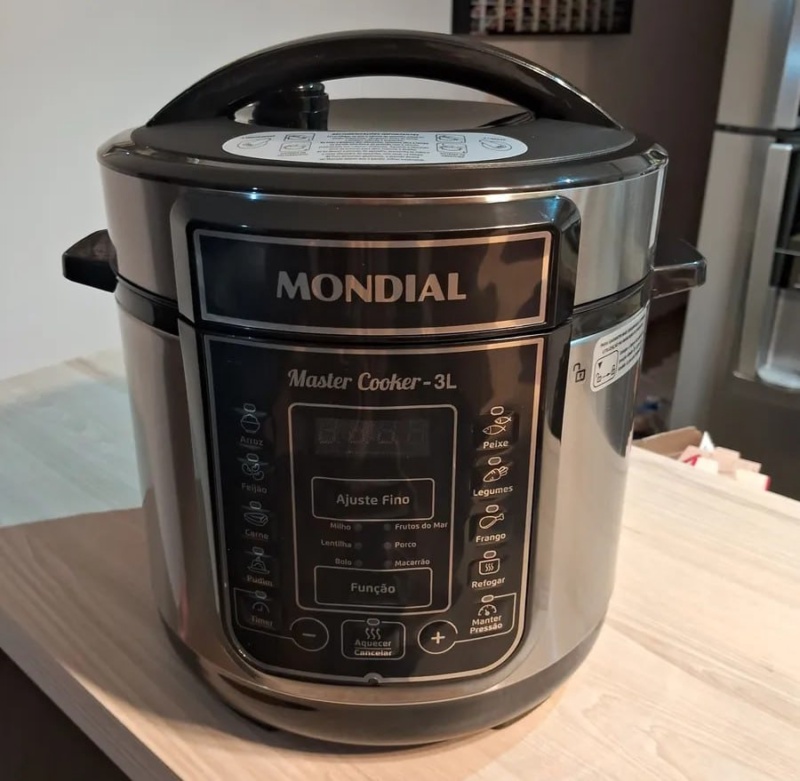 MONDIAL Panela de Pressão Elétrical, Master Cooker - 3L, 110V, Preto, 700W - PE-40