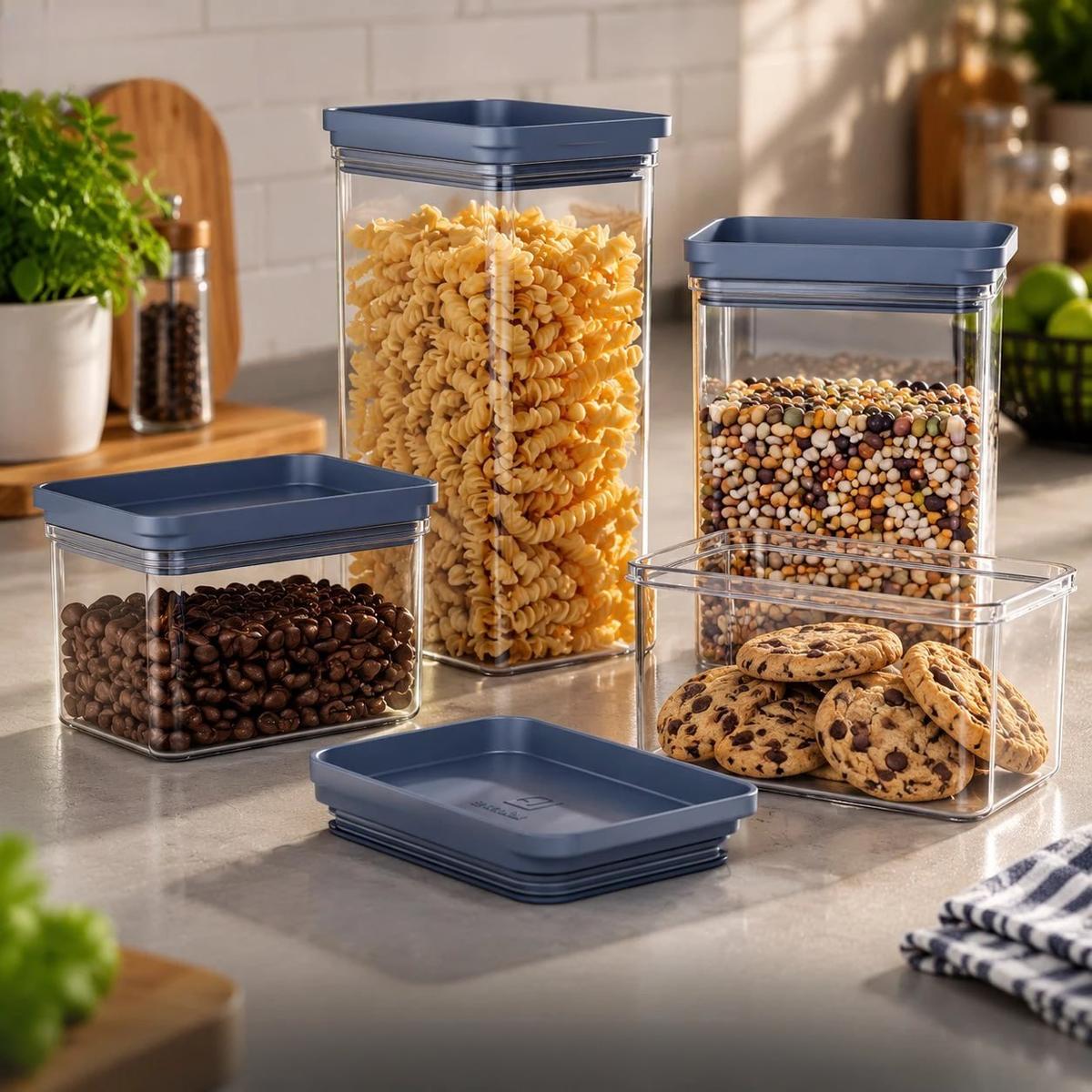 Potes Herméticos e Organizadores de Geladeira - Electrolux - Kit 6