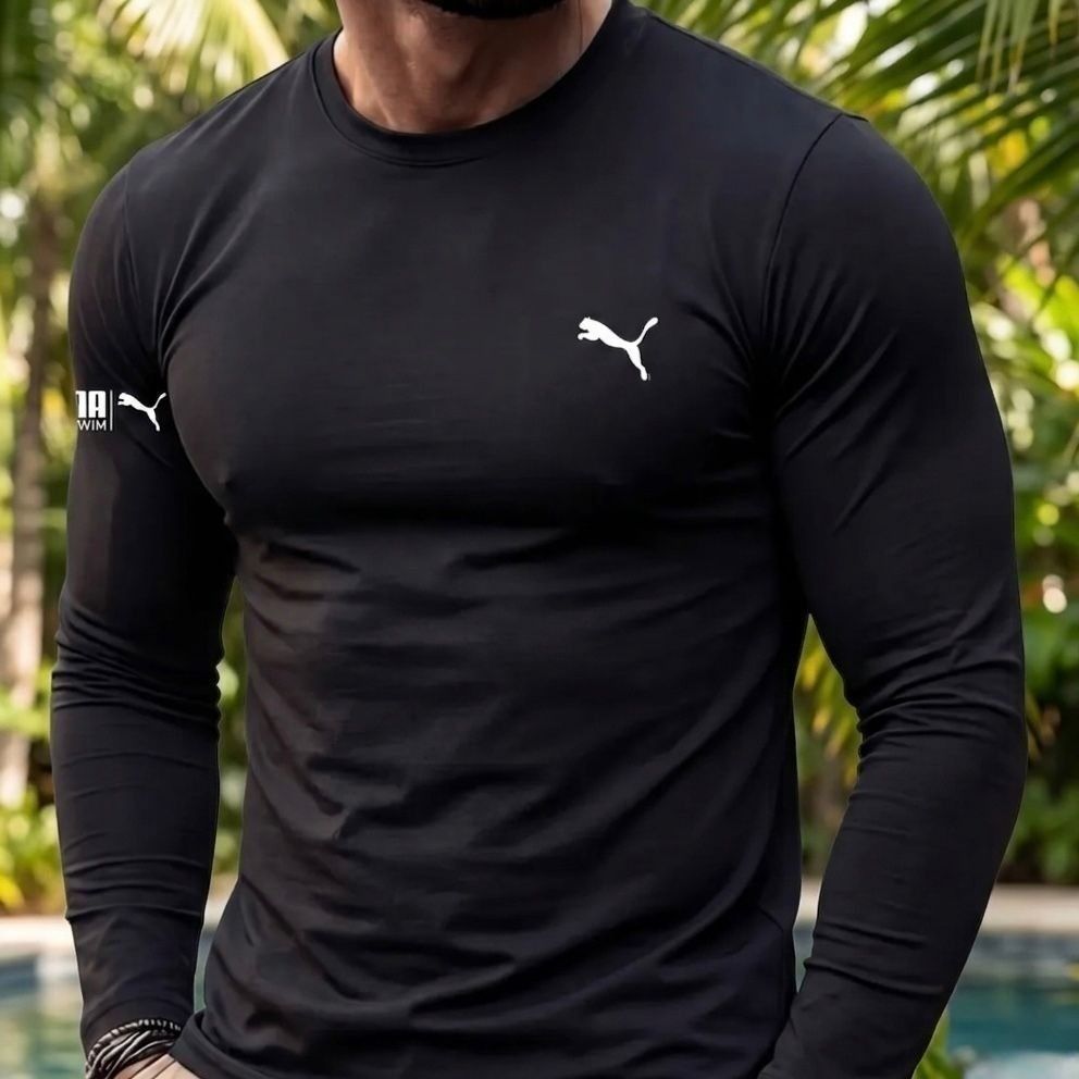 Camiseta Puma Térmica Manga Longa Proteção UV 50+ (P ao GG)