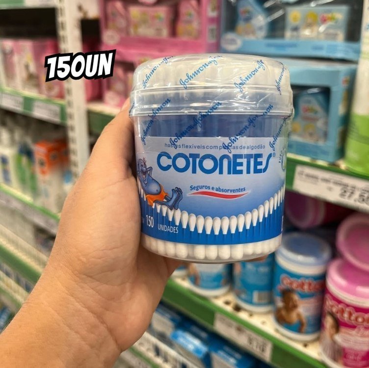Cotonetes Hastes Flexíveis Pote 150un