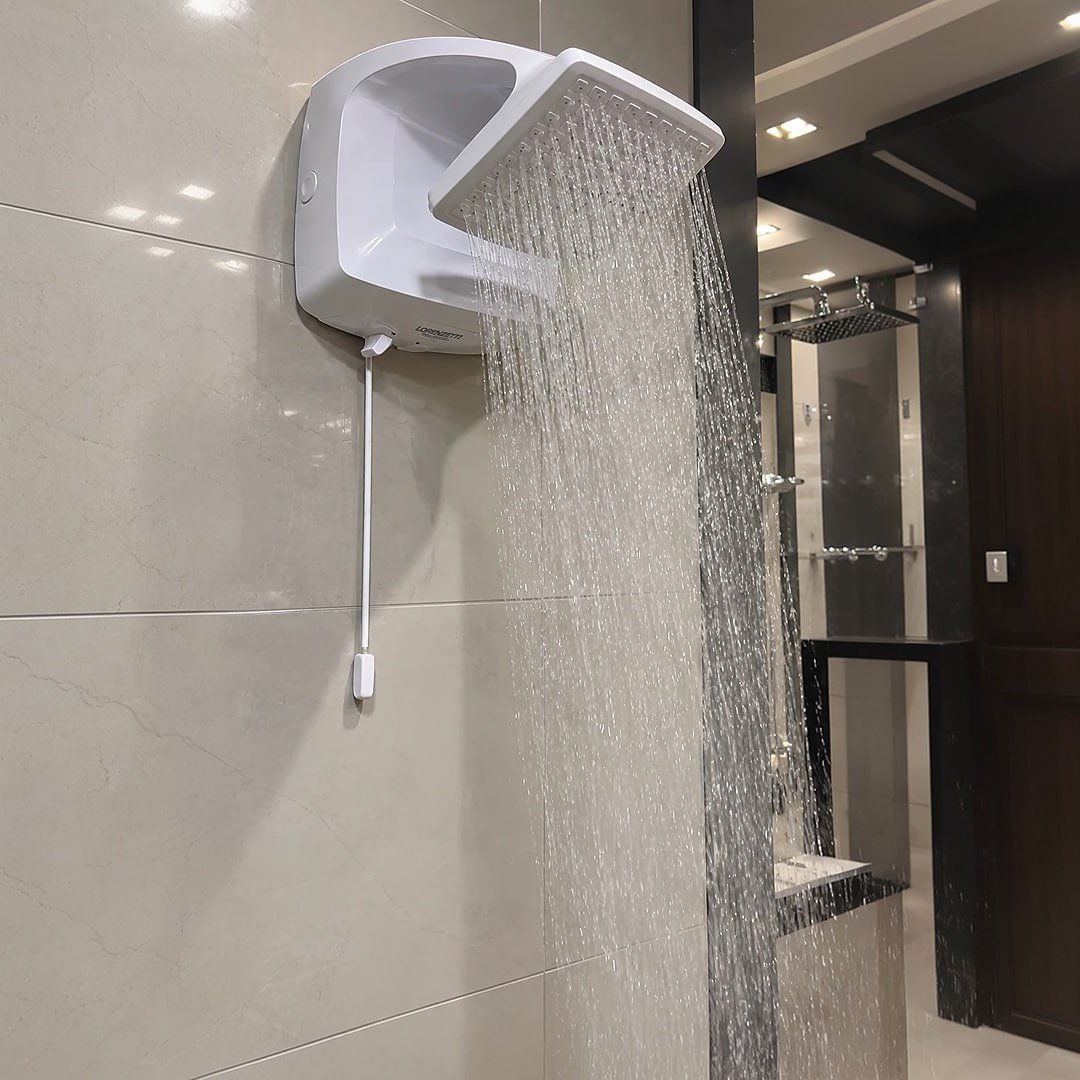 Lorenzetti Futura Ducha de Parede Multitemperaturas Design Moderno Branco 7500W 220v