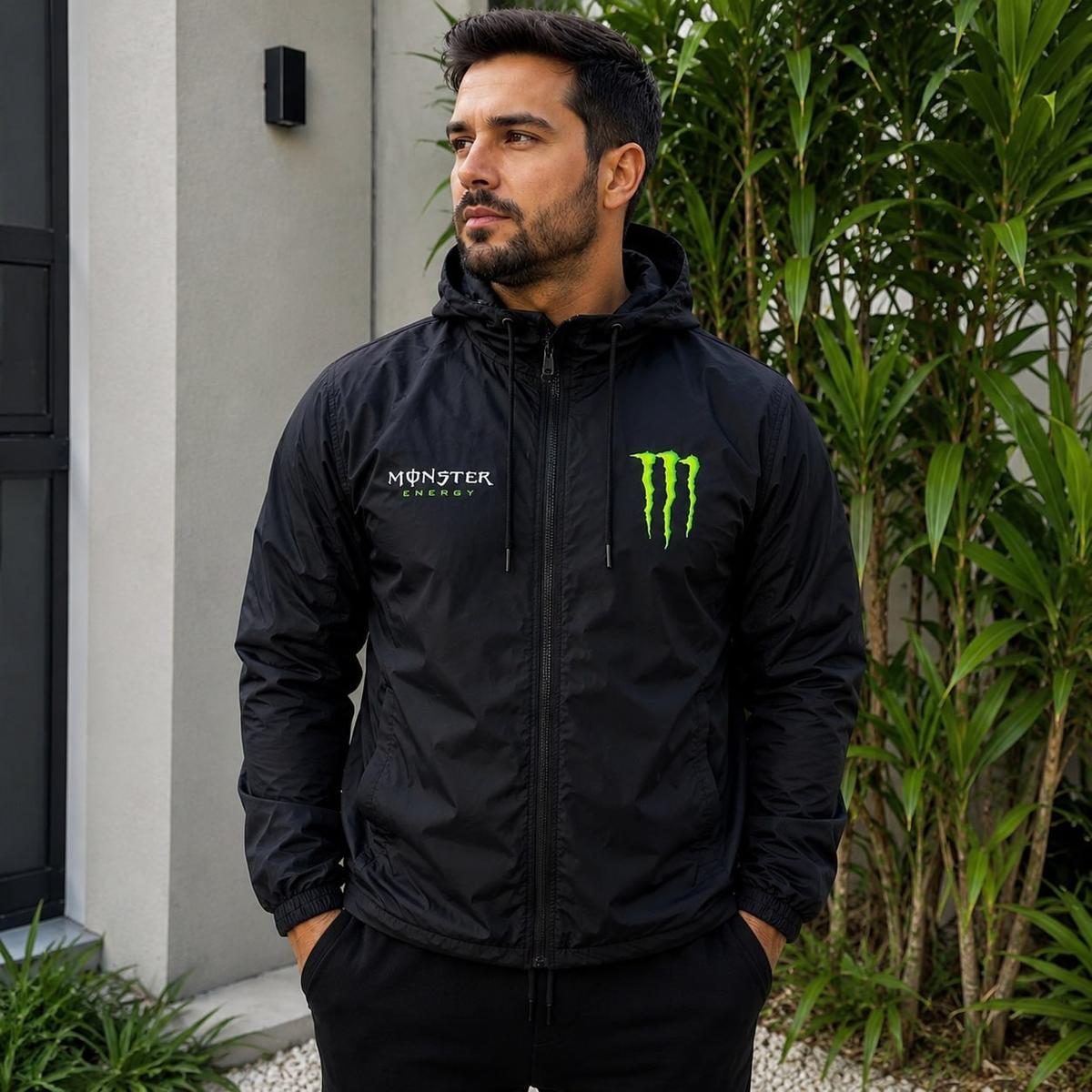 Jaqueta Corta Vento Monster Impermeável Unissex Sportivo Top