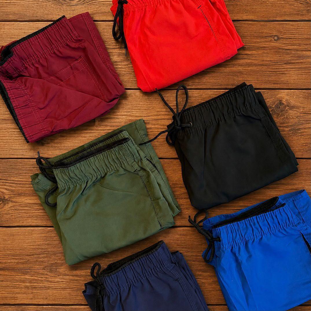 Kit 4 Bermudas Masculina Shorts Praia Tactel Academia Treino Preto/verde/cinza/azul-marinho Liso Gg