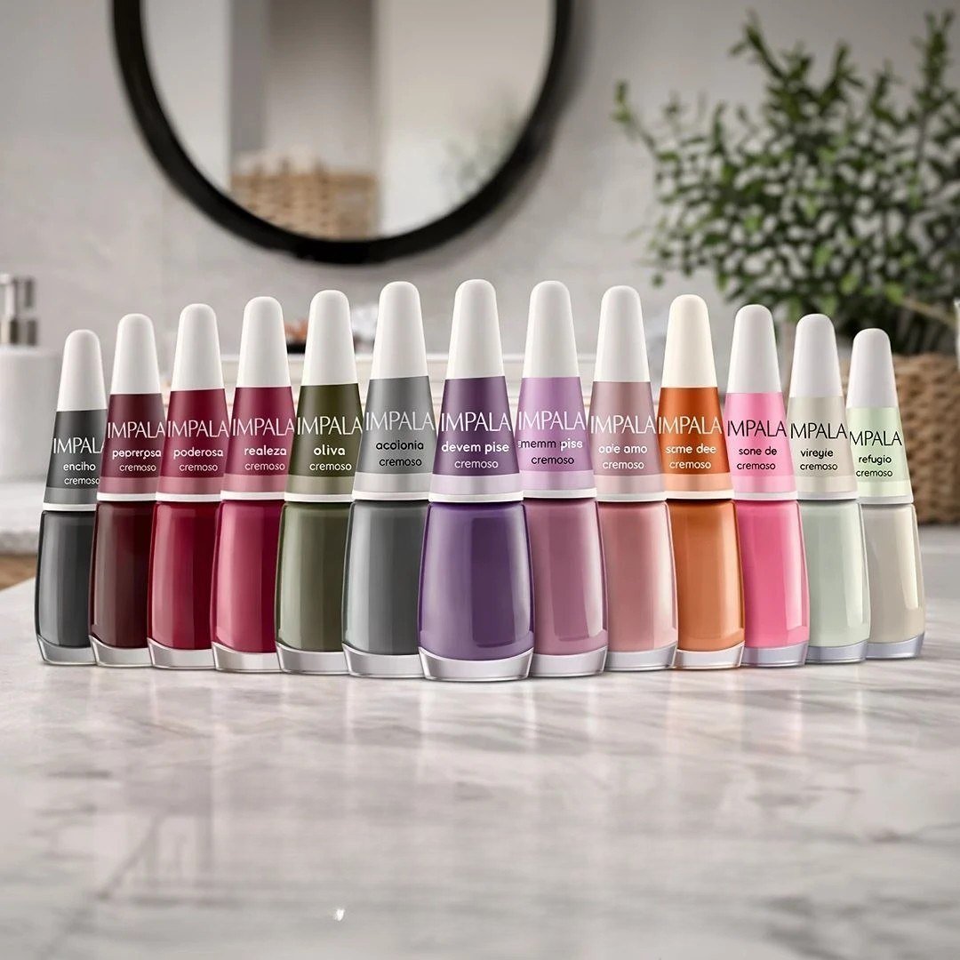Kit 15 Esmaltes Sortidos Impala Coleção Cores Da Sua Moda Cor Colorido