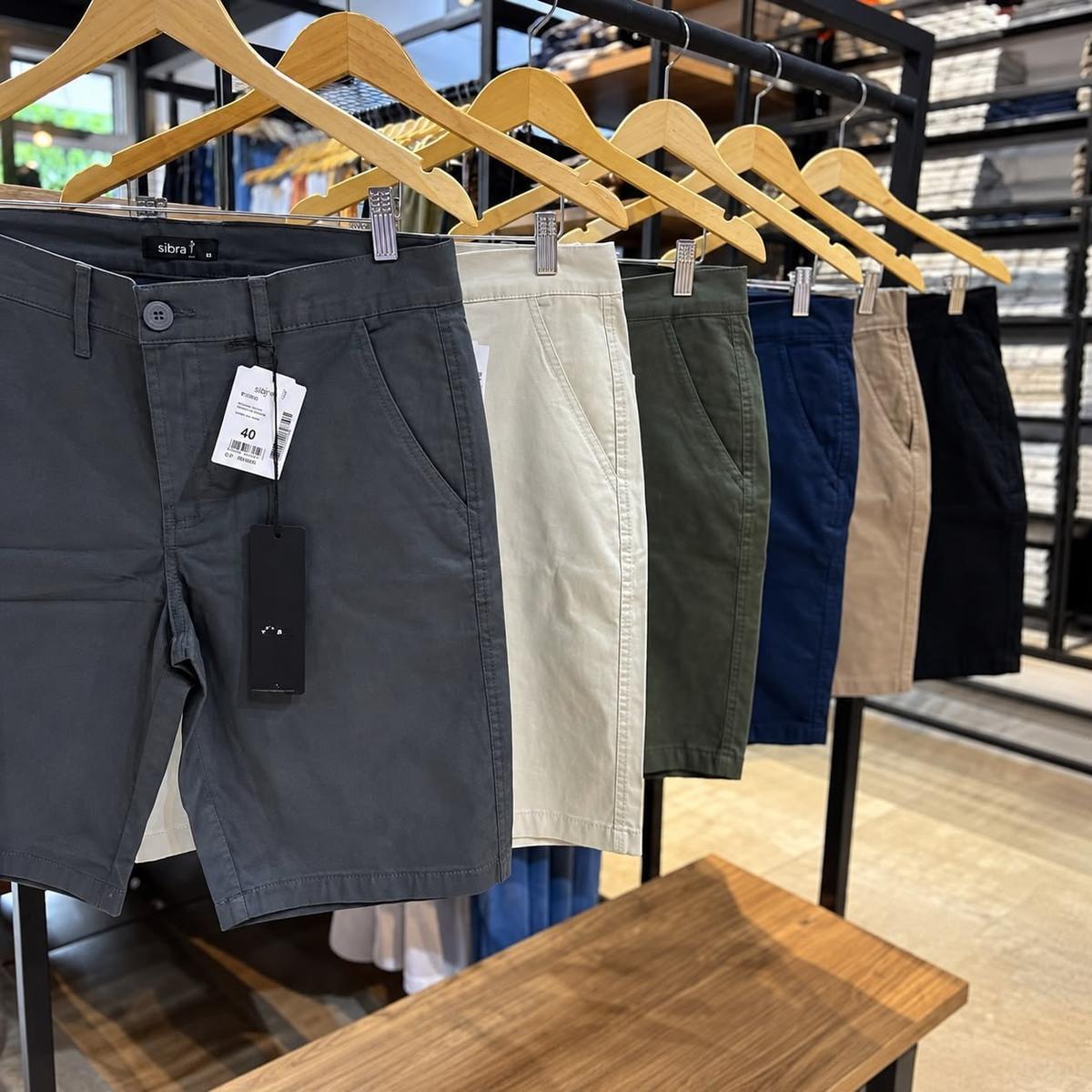 Bermuda Sarja Slim Chino Social (5 cores)