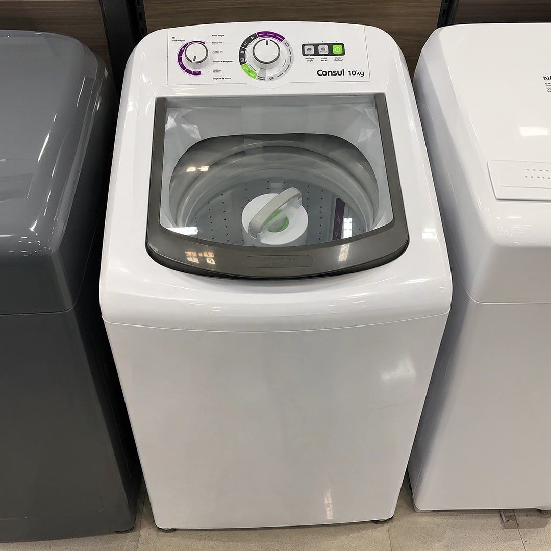 Máquina de Lavar Consul 10 kg Dosagem Econômica - CWB10BB 127V