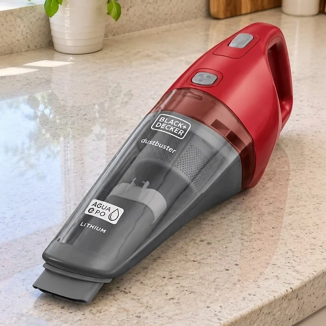 BLACK+DECKER Aspirador de Pó e Água Portátil à Bateria 3,6V APB3600 Vermelho Bivolt