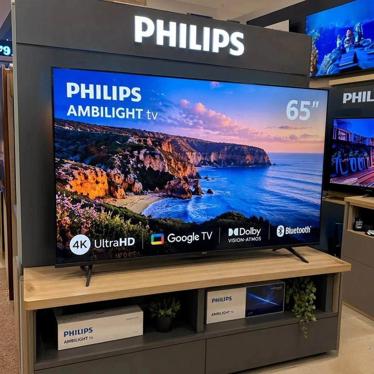 Smart Tv Lcd Led 65 Philips 65pug8100/78 4k Uhd Wi-fi + Blu