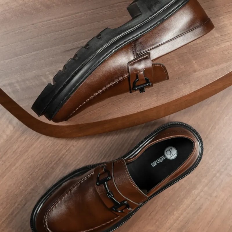 Sapato Social Masculino Mocassim Adulto Tratorado Moderno (37 a 46)