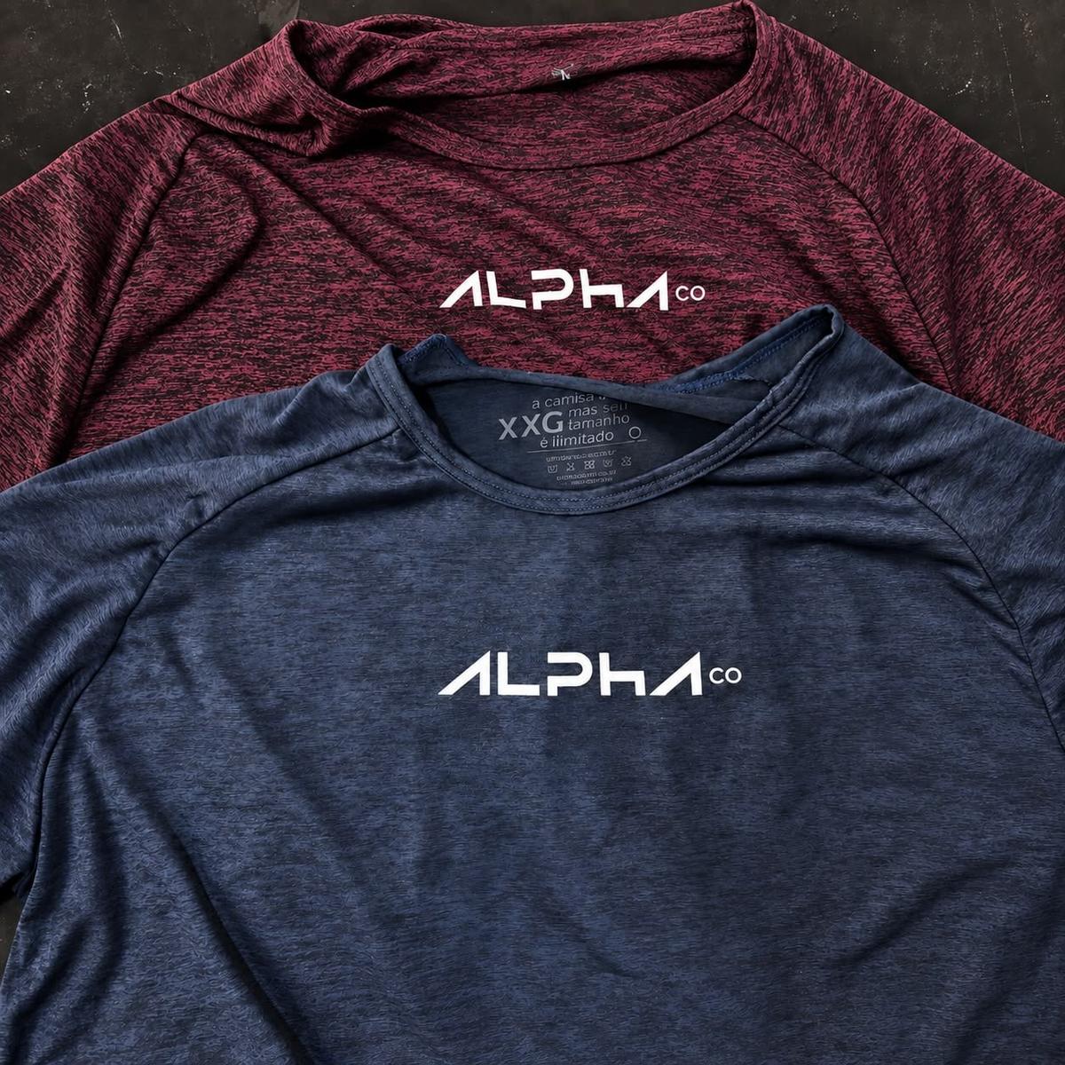 Kit 2 Camisetas New Fluid Masculina Dry Alpha