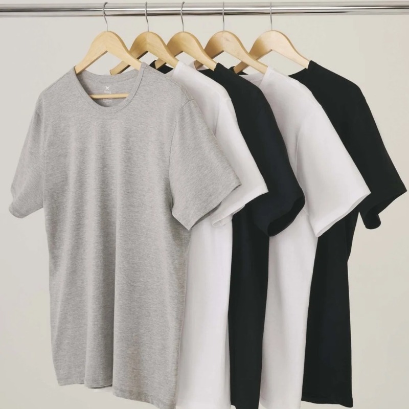Kit Com 5 Camisetas Básicas Slim Masculina Hering (P ao XG)