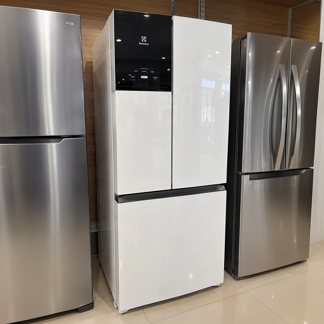 Geladeira Electrolux Frost Free IM7 Inverter 480L Efficient AutoSense 3 Portas Branca 127V