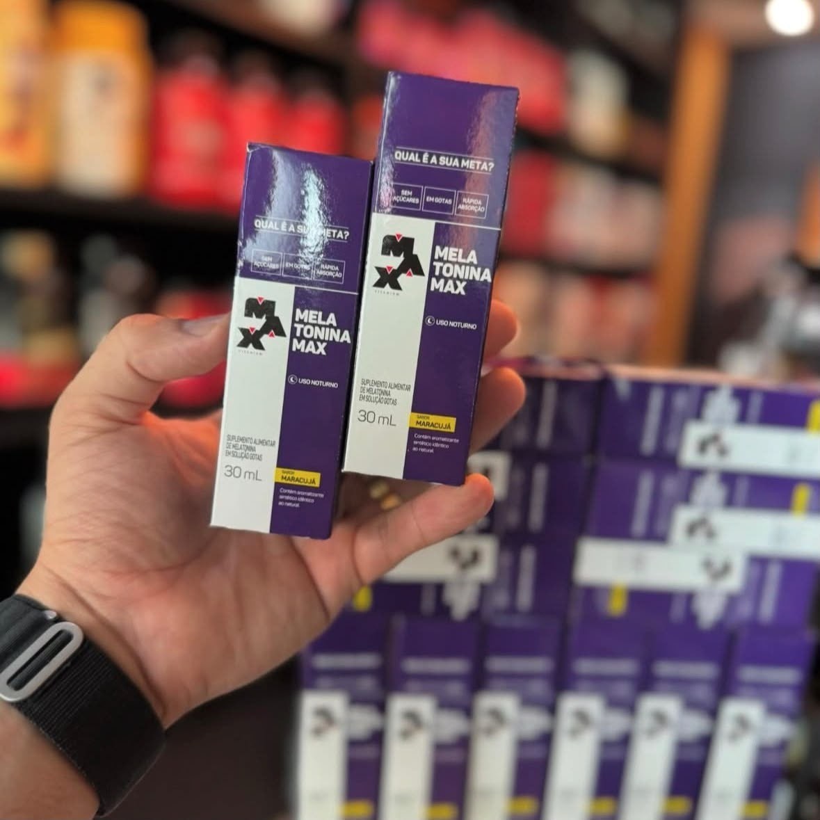 Melatonina 30ml Max Titanium Sabor Maracujá