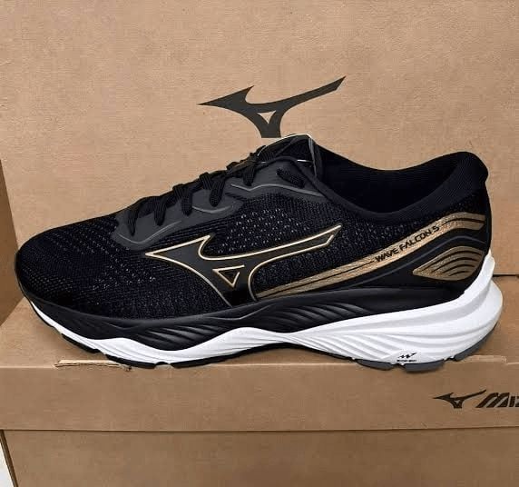 Tênis Masculino Wave Falcon 5 Mizuno Pret90 Liso 41 Br