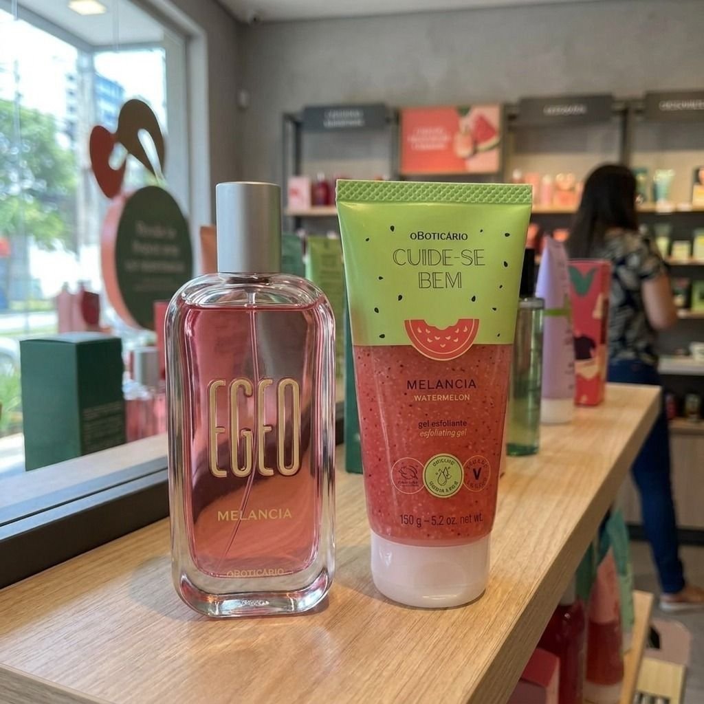 Combo Egeo Melancia: Colônia 90ml + Gel Esfoliante 150g