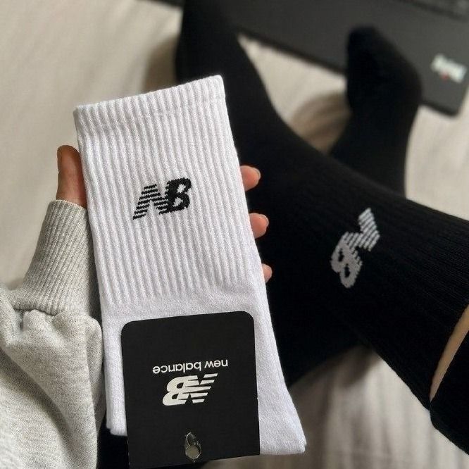 Kit com 3 Pares Meias New Balance Cano Longo (39 ao 42)