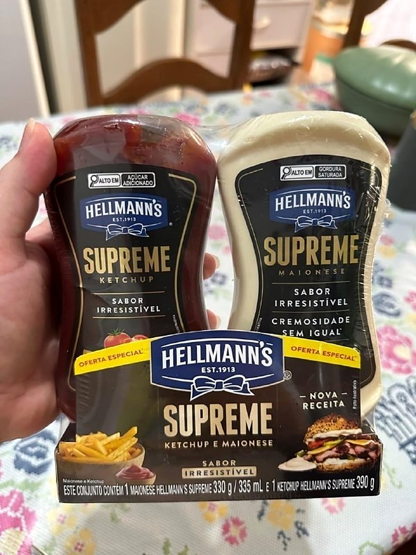 🍔 Hellmann's Supreme Kit Ketchup 390g + Maionese 330g