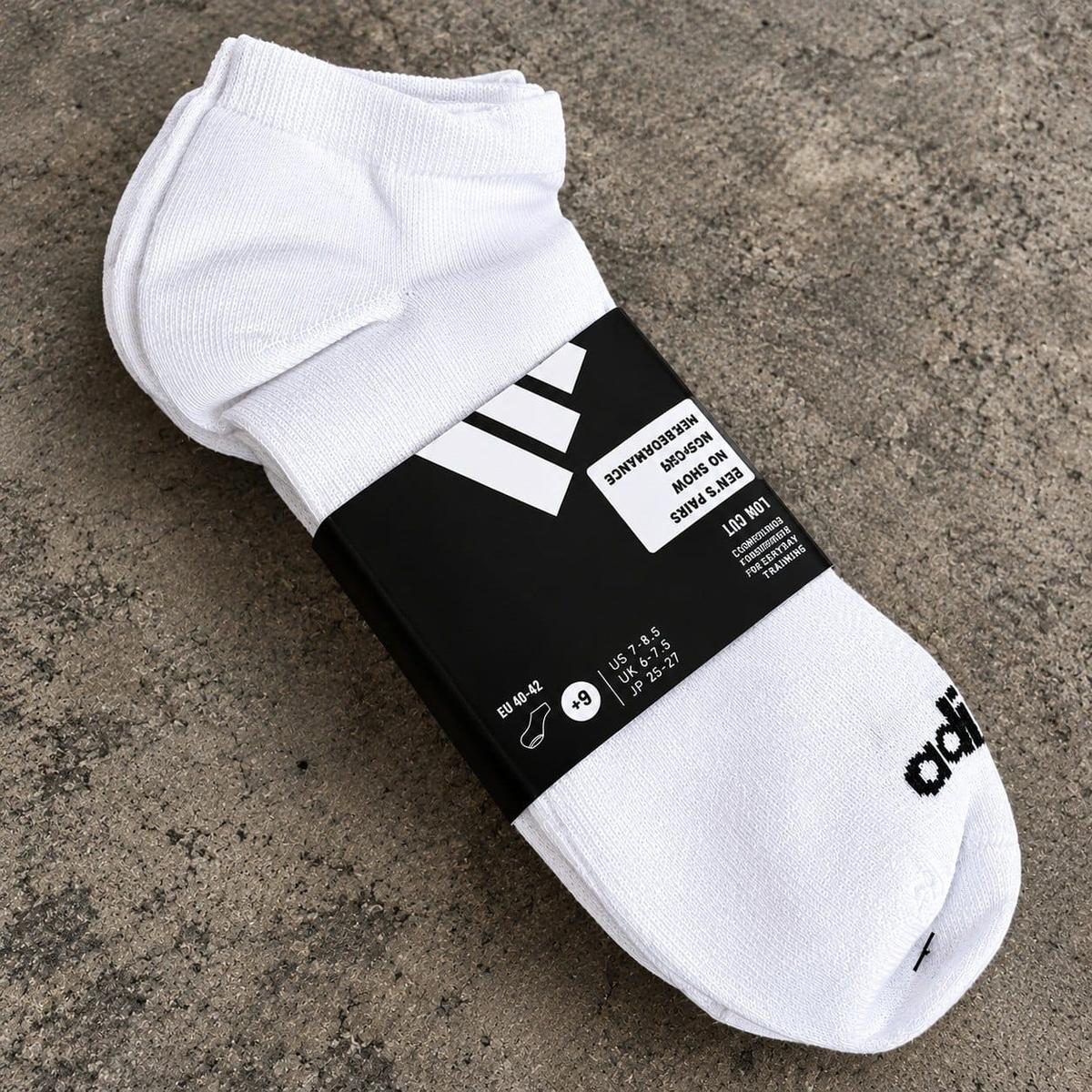 Kit com 6 Pares De Meias Adidas Linear
