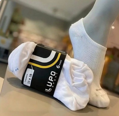 Kit 10 Pares De Meias Lupo Soquete Invisível Sport (33 ao 44)