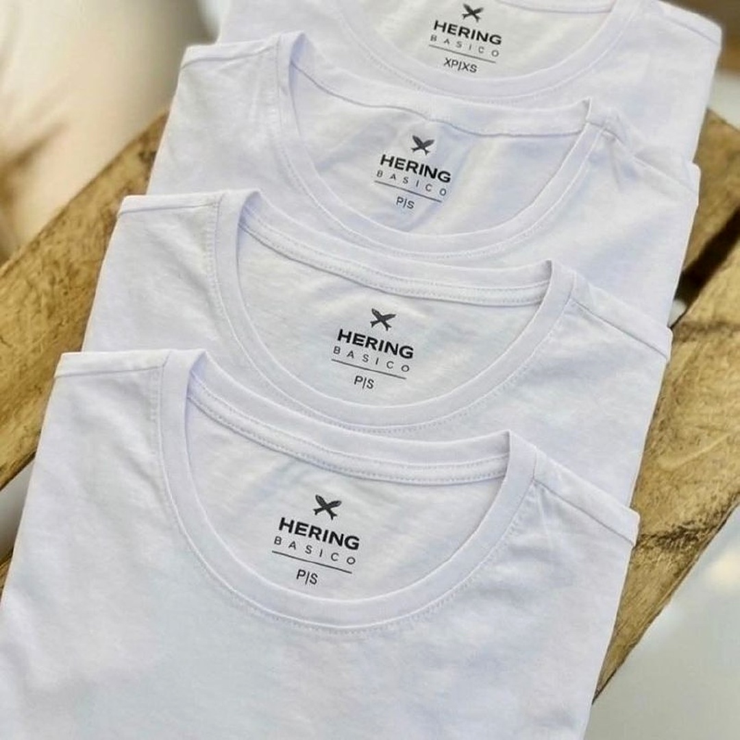👕 Kit com 5 Camisetas Slim Hering
